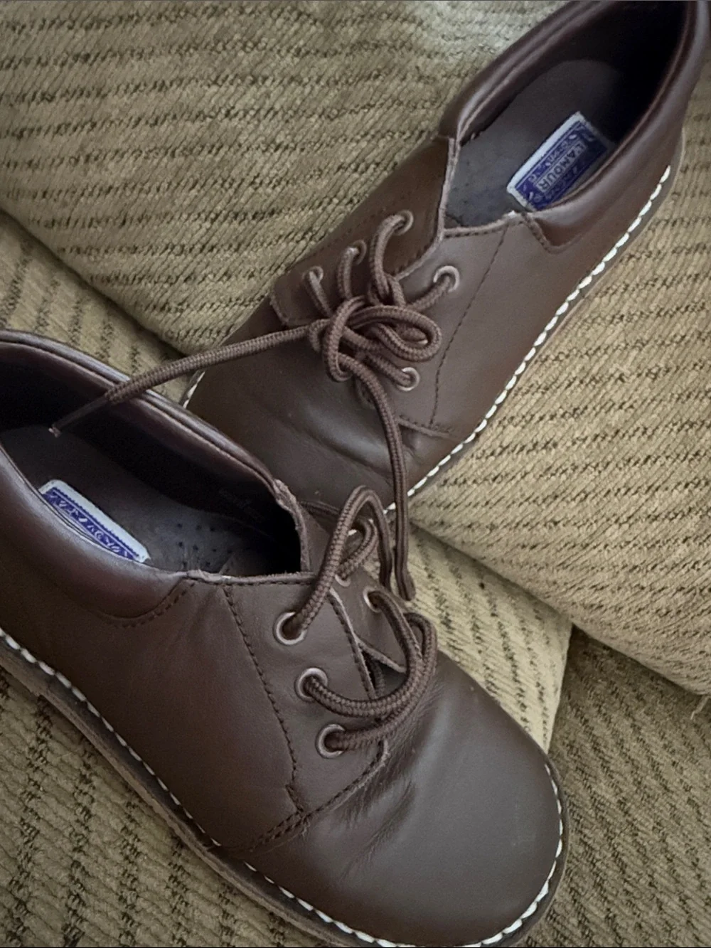 L'Amour Boys Leather Lace Up Shoes
